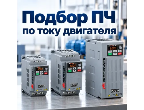 Как подобрать частотный преобразователь по току двигателя