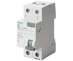 УЗО ТИП AC 25A 1+N-ПОЛ. 100MA 230V 2МОД. SIEMENS 5SV4412-0
