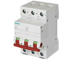 Выключатель нагрузки 63A 3-ПОЛ. красная ручка SIEMENS 5TL1363-1