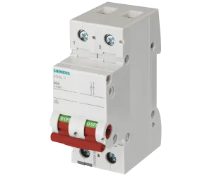 Выключатель нагрузки 63A 2-ПОЛ. красная ручка SIEMENS 5TL1263-1