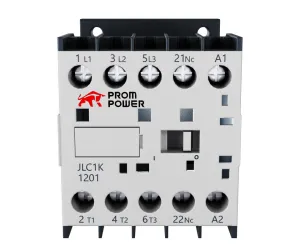 Миниконтактор JLP1-K06-01-BD(DC24), 6A, 3 полюса, доп контакт 1НЗ, напряжение катушки 24VDC