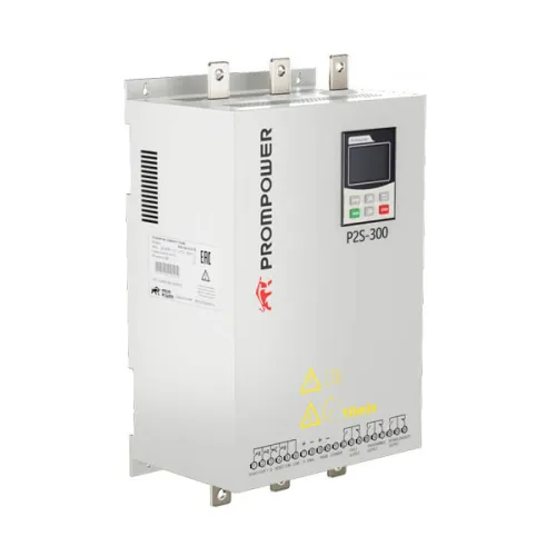 Устройство плавного пуска PROMPOWER P2S-300-4-110-B, напряжение 380 В, мощность 110 кВт, 230 А