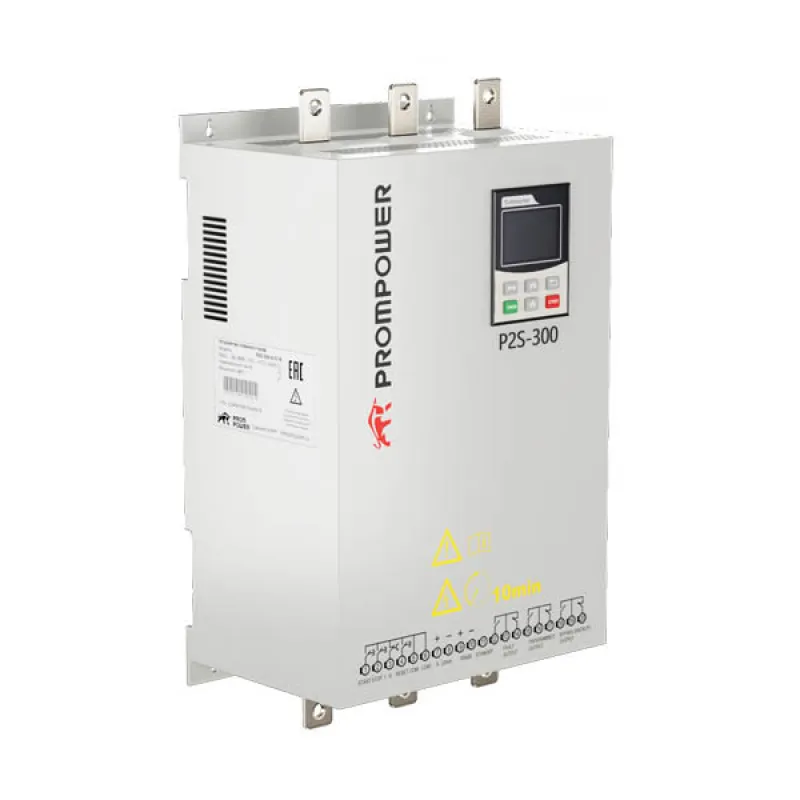 Устройство плавного пуска PROMPOWER P2S-300-4-110-B, напряжение 380 В, мощность 110 кВт, 230 А