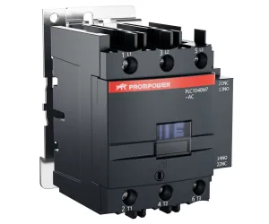 Контактор PROMPOWER PLC1D40M7 серии Pulse, ток 40А, 3 полюса, доп контакт 1НО+1НЗ, катушка 230AC