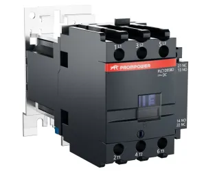 Контактор Prompower PLC1D95BD серии Pulse, ток 95А, 3 полюса, доп контакт 1НО+1НЗ, катушка 24DC