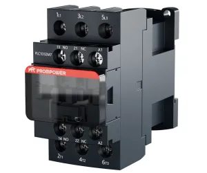 Контактор PROMPOWER PLC1D32M7 серии Pulse, ток 32А, 3 полюса, доп контакт 1НО+1НЗ, катушка 230AC