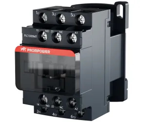 Контактор PROMPOWER PLC1D09M7 серии Pulse, ток 9А, 3 полюса, доп контакт 1НО+1НЗ, катушка 230AC