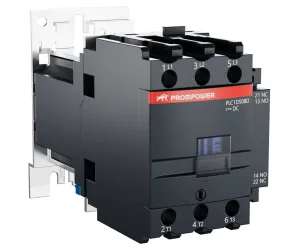 Контактор PROMPOWER PLC1D50BD серии Pulse, ток 50А, 3 полюса, доп контакт 1НО+1НЗ, катушка 24DC