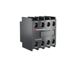 Блок всп. контактов PROMPOWER PLADN40 серии Pulse, фронт. монтажа для серии PLC1D, 4НО