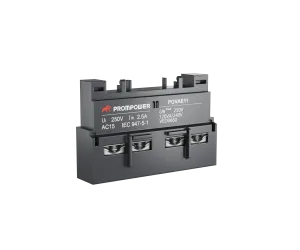 Блок всп. Контактов PROMPOWER PGVAE11 серии Pulse, фронт. монтажа для серии PGV2ME, 1НО+1НЗ