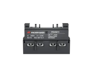 Блок всп. Контактов PROMPOWER PGVAE11 серии Pulse, фронт. монтажа для серии PGV2ME, 1НО+1НЗ