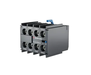 Блок всп. контактов PROMPOWER PLA1KN22 серии Pulse, фронт. монтажа для серии PLC1-K, 2НО+2НЗ