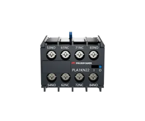 Блок всп. контактов PROMPOWER PLA1KN22 серии Pulse, фронт. монтажа для серии PLC1-K, 2НО+2НЗ