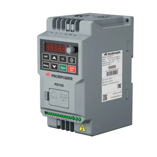 Преобразователь частоты Prompower PD150-A4004B, 380B, 1,5/2,5А, 0,4/0,75кВт