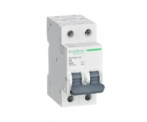 Автоматический выключатель Systeme Electric C9F34202, 2P, C2, 4.5 кА