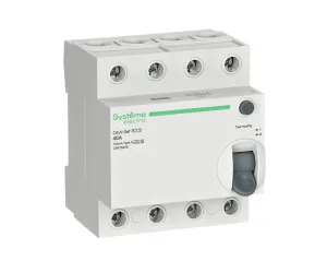Выключатель дифференциального тока Systeme Electric C9R76440, 4P, 40 А, 100 мА, A-S