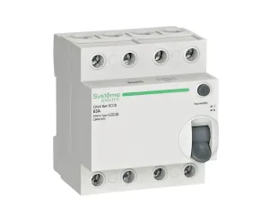 Выключатель дифференциального тока Systeme Electric C9R87463, 4P, 63 А, 300 мА, A-S