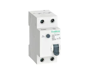 Дифавтомат Systeme Electric C9D61610, 1P+N, C10, 6 кА, 10 мА, A