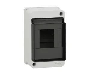 Щиток Systeme Electric EZ9EAB104, навесной, 4 мод., прозрачная дверь