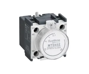 Контактный блок с выдержкой времени Systeme Electric MTD420 MC1G/E ВЫД. ВРЕМ. ВКЛ 0,1…3С