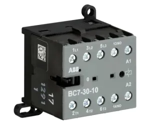 Мини-контактор ABB BC7-30-10-01 12А AC-3, катушка 24В DC GJL1313001R0101