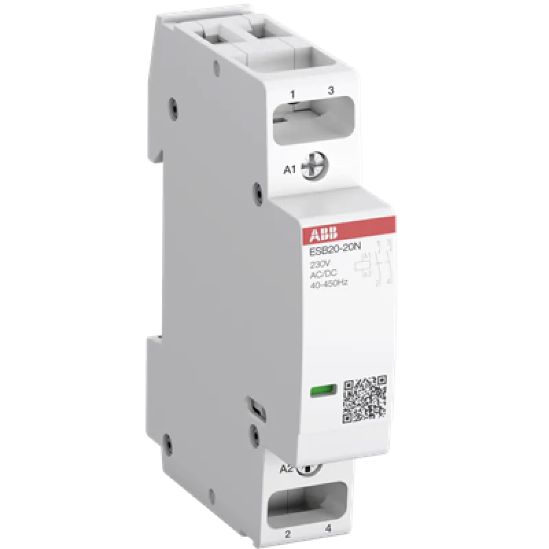 Контактор модульный ABB ESB20-11N-06 20А AC-1, 1НО+1НЗ, катушка 230В AC/DC 1SBE121111R0611