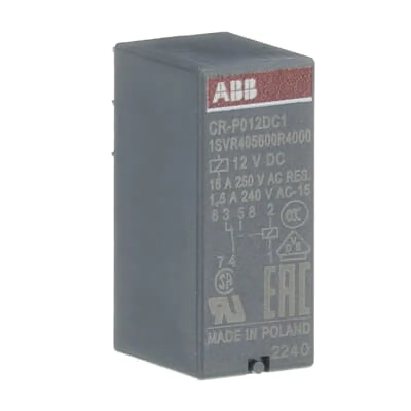 Реле промежуточное ABB CR-P012DC1 катушка 12 В DC 1SVR405600R4000