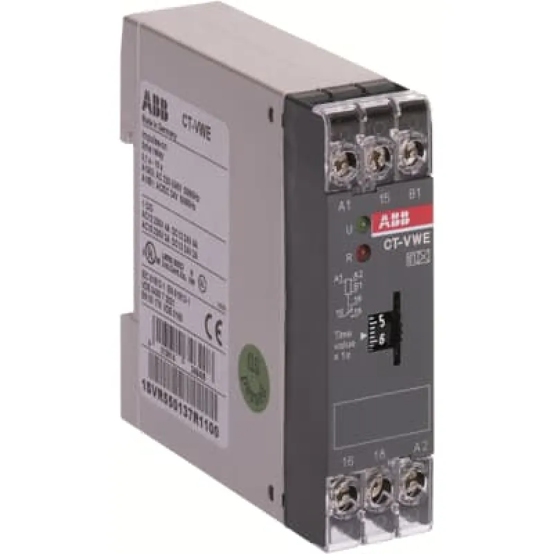 Реле времени ABB CT-VWE интервал 3–300 с 1SVR550137R2100