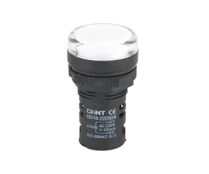 Индикатор ND16-22DS/2C белый, компактный, встр. резистор, IP65 AC/DC24В 828112