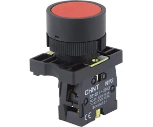Кнопка управления NP2-EA45 без подсветки красная 1НО+1НЗ IP40 573780