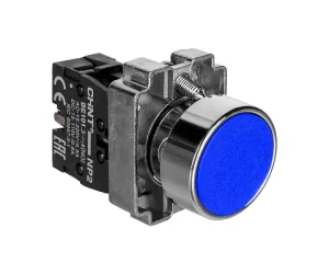 Кнопка управления NP2-BA61 без подсветки синяя 1НО IP40 574845