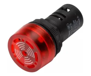 Сигнализатор звуковой ND16-22LC ?22 мм красный LED AC/DC24В 593466