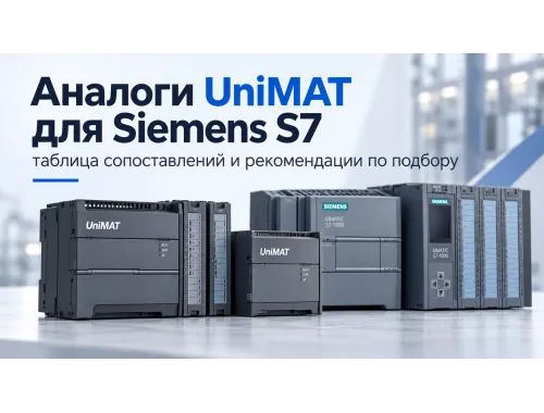 Аналоги UniMAT для Siemens S7: таблица сопоставлений